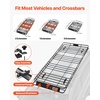 image:imageVEVOR Roof Rack Cargo Basket 46 x 36 x 45 Rooftop Cargo Carrier HeavyDuty 200 LBS Capacity Universal Roof Rack Basket Luggage Holder for SUV Truck VehicleBasket w Bag  Net