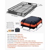 image:imageVEVOR Roof Rack Cargo Basket 54 x 34 x 4 in Heavy Duty Roof Top Carrier Basket with Waterproof Bag Cargo Net Ratchet Straps 200 lbs Capacity Universal Car Top Luggage Holder for SUV Truck Car54x34 in