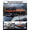 image:imageVEVOR Roof Rack Cargo Basket 54 x 34 x 4 in Heavy Duty Roof Top Carrier Basket with Waterproof Bag Cargo Net Ratchet Straps 200 lbs Capacity Universal Car Top Luggage Holder for SUV Truck Car54x34 in