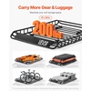 image:imageVEVOR Roof Rack Cargo Basket 54 x 34 x 4 in Heavy Duty Roof Top Carrier Basket with Waterproof Bag Cargo Net Ratchet Straps 200 lbs Capacity Universal Car Top Luggage Holder for SUV Truck Car51x36 in