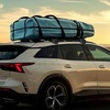 image:imageVEVOR Soft Roof Rack Pads 28 Universal Car Roof Rack Pads for Various Crossbars 88LBS Load Capacity Luggage Kayak Carrier with 2 Tie Down Straps for SUPs Canoes Snowboards Paddle BoardsUse with Cross Bar