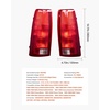 image:imageVEVOR Tail Light Assembly Compatible with 19881999 ChevyGMC CK 1500 2500 3500 19921999 ChevyGMC Suburban 15002500 2PCS Left amp Right Side Taillight Rear Brake Lamps with Halogen Bulbs