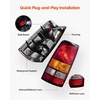 image:imageVEVOR Tail Light Assembly Compatible with 19992006 Chevy Silverado 1500 2500 3500 19992003 GMC Sierra 1500 2500 15002500 HD 2PCS Left amp Right Side Taillights Rear Brake Lamps Without BulbsRed  Yellow  White