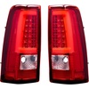 image:imageVEVOR Tail Light Assembly Compatible with 20032006 Chevy Silverado 1500 1500 HD 2500 2500 HD 3500 20072007 Chevy Classic 2PCS Driver amp Passenger Side LED Taillight Brake Lamps with Bulbs BlackRed