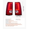 image:imageVEVOR Tail Light Assembly Compatible with 20032006 Chevy Silverado 1500 1500 HD 2500 2500 HD 3500 20072007 Chevy Classic 2PCS Driver amp Passenger Side LED Taillight Brake Lamps with Bulbs BlackRed