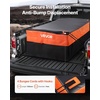 image:imageVEVOR Truck Bed Cargo Bag Waterproof 840D PVC 5118 x 4016 x 2185 in 26 Cubic Feet Heavy Duty Cargo Bag for Truck Bed with 4 Bungee Cords with Hooks Fits a Variety of SUV and Pickup TrucksBungee CordsStorage BagCargo NetCarabiners