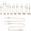 image:imageVEVOR 10PCS Magnetic Induction Heater Coil Induction Heating Coil Accessories Kit with Flexibility and Long Lifespan for Removing Rusty Bolts and Nuts 8 Coils  1 UShaped  1 Free Forminggolden yellow
