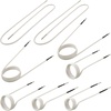 image:imageVEVOR 10PCS Magnetic Induction Heater Coil Induction Heating Coil Accessories Kit with Flexibility and Long Lifespan for Removing Rusty Bolts and Nuts 8 Coils  1 UShaped  1 Free Formingwhite