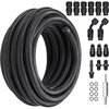 image:imageVEVOR 6AN Fuel Line Kit 20 FT Fuel Hose Kit 034 Nylon Stainless Steel Braided Fuel Line OilGasDiesel Hose End Fitting Kit with 12 PCS Swivel Fitting Adapter Kit Black6AN Fitting 15pcs  25FT Hose