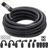 image:imageVEVOR 6AN Fuel Line Kit 20 FT Fuel Hose Kit 034 Nylon Stainless Steel Braided Fuel Line OilGasDiesel Hose End Fitting Kit with 12 PCS Swivel Fitting Adapter Kit Black6AN Fitting 12pcs  20FT Hose