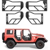 image:imageVEVOR Jeep Tube Doors 4Door Compatible with 20072018 Jeep Wrangler JK Unlimited Alloy Steel Off Road Front amp Rear Tubular Half Doors with Storage Bag Rubber Pads HeavyDuty Hinges and OE Latch