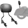 image:imageVEVOR Motorcycle Backrest Sissy Bar Compatible With HarleyDavidson Touring Street Glide Road Glide Road King 122 inch Height Detachable Rider Backrest For Motorcycles BlackPassenger Backrest