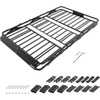 image:imageVEVOR Roof Rack Cargo Basket 46 x 36 x 4 in Heavy Duty Roof Top Carrier Basket with Folding Design 200 lbs Capacity AllWeather EasyInstall Car Top Luggage Holder Universal Fit for SUV Truck Car64in