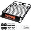 image:imageVEVOR Roof Rack Cargo Basket 46 x 36 x 45 Rooftop Cargo Carrier HeavyDuty 200 LBS Capacity Universal Roof Rack Basket Luggage Holder for SUV Truck VehicleBasket