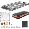 image:imageVEVOR Roof Rack Cargo Basket 46 x 36 x 45 Rooftop Cargo Carrier HeavyDuty 200 LBS Capacity Universal Roof Rack Basket Luggage Holder for SUV Truck VehicleBasket w Bag  Net