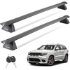 image:imageVEVOR Roof Rack Cross Bars Fits Jeep Grand Cherokee 20112021 with Grooved Side Rails 200 LBS Capacity Lockable Heavy Duty Aluminum Crossbar Racks Roof Rail Rooftop Luggage Canoefor Jeep Grand Cherokee