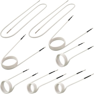 image:imageVEVOR 10PCS Magnetic Induction Heater Coil Induction Heating Coil Accessories Kit with Flexibility and Long Lifespan for Removing Rusty Bolts and Nuts 8 Coils  1 UShaped  1 Free Formingwhite