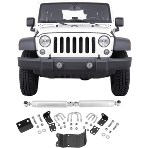 image:imageVEVOR Dual Steering Stabilizer for 20072018 Jeep Wrangler JK Dual Steering Stabilizer Kit Fits with 2 Inches of Suspension Lift or Higher Enhanced Control amp Reduced Vibration Easy Installation20072018 Jeep Wrangler JK
