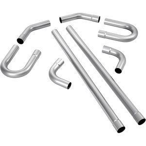 image:imageVEVOR Exhaust Pipe 8 Pcs 225 Inch Mild Steel DIY Custom Exhaust Tubing Straight amp UBend Kit with 90 amp 135 Degree Pipes Galvanized Surface Finish Universal Fit for Truck Sedan Sports Car SUV8pcs 225in