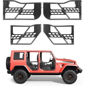 image:imageVEVOR Jeep Tube Doors 4Door Compatible with 20072018 Jeep Wrangler JK JKU Unlimited Steel Off Road Front amp Rear Tubular Half Doors with Storage Bag Rubber Pads HeavyDuty Hinges and OE Latch