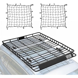 image:imageVEVOR Roof Rack Cargo Basket 46 x 36 x 45 Rooftop Cargo Carrier HeavyDuty 200 LBS Capacity Universal Roof Rack Basket Luggage Holder for SUV Truck VehicleBasket w Net