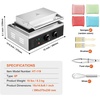 image:imageHappyBuy Commercial Waffle Stick Maker  6PCS 1500W NonStick Stainless Steel Temp amp Time Control for Restaurant Bakery Snack Bar amp Family