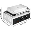 image:imageHappyBuy Commercial Waffle Stick Maker  6PCS 1500W NonStick Stainless Steel Temp amp Time Control for Restaurant Bakery Snack Bar amp Family