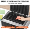 image:imageHappyBuy Commercial Waffle Stick Maker  6PCS 1500W NonStick Stainless Steel Temp amp Time Control for Restaurant Bakery Snack Bar amp Family