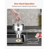 image:imageHappybuy Donut Depositor Large Capacity Manual Donuts Dropper 304 Stainless Steel Commercial Batter Dispenser 6 Thickness Adjustment Doughnut Hopper with Stand Ideal for Restaurant
