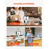 image:imageHappybuy Donut Depositor Large Capacity Manual Donuts Dropper 304 Stainless Steel Commercial Batter Dispenser 6 Thickness Adjustment Doughnut Hopper with Stand Ideal for Restaurant