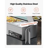 image:imageVEVOR Commercial Food Warmer 1500W Electric Stainless Steel Steam Food Warmer with Glass Cover 6 x 13 Size Pans Buffet Bain Marie with Soup amp Perforated Ladles for Catering Restaurant amp Party6x13Pan
