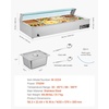 image:imageVEVOR Commercial Food Warmer 1500W Electric Stainless Steel Steam Food Warmer with Glass Cover 6 x 13 Size Pans Buffet Bain Marie with Soup amp Perforated Ladles for Catering Restaurant amp Party8x12Pan 96QT