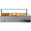 image:imageVEVOR Commercial Food Warmer 1500W Electric Stainless Steel Steam Food Warmer with Glass Cover 6 x 13 Size Pans Buffet Bain Marie with Soup amp Perforated Ladles for Catering Restaurant amp Party3622 x 1437 x 1516 in