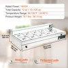 image:imageVEVOR Commercial Food Warmer 1500W Electric Stainless Steel Steam Food Warmer with Glass Cover 6 x 13 Size Pans Buffet Bain Marie with Soup amp Perforated Ladles for Catering Restaurant amp Party10Pan