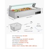 image:imageVEVOR Commercial Food Warmer 1500W Electric Stainless Steel Steam Food Warmer with Glass Cover 6 x 13 Size Pans Buffet Bain Marie with Soup amp Perforated Ladles for Catering Restaurant amp Party4x12Pan48QT