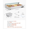 image:imageVEVOR Commercial Food Warmer 1500W Electric Stainless Steel Steam Food Warmer with Glass Cover 6 x 13 Size Pans Buffet Bain Marie with Soup amp Perforated Ladles for Catering Restaurant amp Party10x12Pan120QT