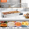 image:imageVEVOR Commercial Food Warmer 1500W Electric Stainless Steel Steam Food Warmer with Glass Cover 6 x 13 Size Pans Buffet Bain Marie with Soup amp Perforated Ladles for Catering Restaurant amp Party10Pan