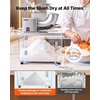 image:imageVEVOR Commercial Ice Crusher 661LBSH 350W Electric Snow Cone Machine with 4 Blades 1400RPM Stainless Steel Shaved Ice Machine with 11 Gal CrushedIce Box for Family Restaurants Bars WhiteSilver