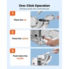 image:imageVEVOR Commercial Ice Crusher 661LBSH 350W Electric Snow Cone Machine with 4 Blades 1400RPM Stainless Steel Shaved Ice Machine with 11 Gal CrushedIce Box for Family Restaurants Bars WhiteSilver