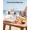 image:imageVEVOR Commercial Ice Crusher 661LBSH 350W Electric Snow Cone Machine with 4 Blades 1400RPM Stainless Steel Shaved Ice Machine with 11 Gal CrushedIce Box for Family Restaurants Bars WhiteSilver