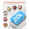 image:imageVEVOR Commercial Meat Tumbler Marinator 20L Vacuum Tumbler Marinating Machine with Bidirectional Rotation and 3Speed Stainless Steel Vacuum Curing Machine for Chicken Steak Pork RestaurantSilver