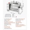image:imageVEVOR Commercial Meat Tumbler Marinator 20L Vacuum Tumbler Marinating Machine with Bidirectional Rotation and 3Speed Stainless Steel Vacuum Curing Machine for Chicken Steak Pork RestaurantSilver