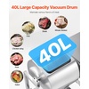 image:imageVEVOR Commercial Meat Tumbler Marinator 20L Vacuum Tumbler Marinating Machine with Bidirectional Rotation and 3Speed Stainless Steel Vacuum Curing Machine for Chicken Steak Pork RestaurantSilver