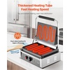 image:imageVEVOR Commercial Panini Grill 1800W Electric Sandwich Panini Maker Stainless Steel Sandwichs Press Grill with Handle and Temp Control 135x93 in Full Flat Enamel Plate for Hamburger Steak Bacon