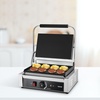 image:imageVEVOR Commercial Panini Grill 1800W Electric Sandwich Panini Maker Stainless Steel Sandwichs Press Grill with Handle and Temp Control 135x93 in Full Flat Enamel Plate for Hamburger Steak Bacon