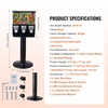image:imageVEVOR Commercial Vending Machine Triple Compartment Candy Dispenser with Iron Stand Gumball and Candy Machine for Business Coin Operated Gumball Bank for Toy Capsules Bouncy Balls Candy Nut BlackBlack