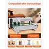 image:imageVEVOR Continuous Bag Band Sealing Machine 024047 in Seal Width Horizontal Band Sealer Machine with Ink Printing Temp amp Speed Adjustable Heat Sealing Machine for 0001003 in Plastic BagsStainless Steel