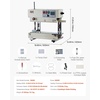 image:imageVEVOR Continuous Bag Band Sealing Machine 024047 in Seal Width Vertical Band Sealer Machine with Roller Printing Temp amp Speed Adjustable Heat Sealing Machine for 0001003 in Plastic BagsCounting