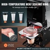 image:imageVEVOR Fully Automatic Cup Sealing Machine 500650 CupsH Cup Sealer Machine for 180 mm Tall amp 9095 mm Cup Electric Boba Tea Sealer with Digital Control LCD Panel for Bubble Milk Tea Coffee GoldBlack