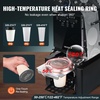 image:imageVEVOR Fully Automatic Cup Sealing Machine 500650 CupsH Cup Sealer Machine for 180 mm Tall amp 9095 mm Cup Electric Boba Tea Sealer with Digital Control LCD Panel for Bubble Milk Tea Coffee GoldBlack